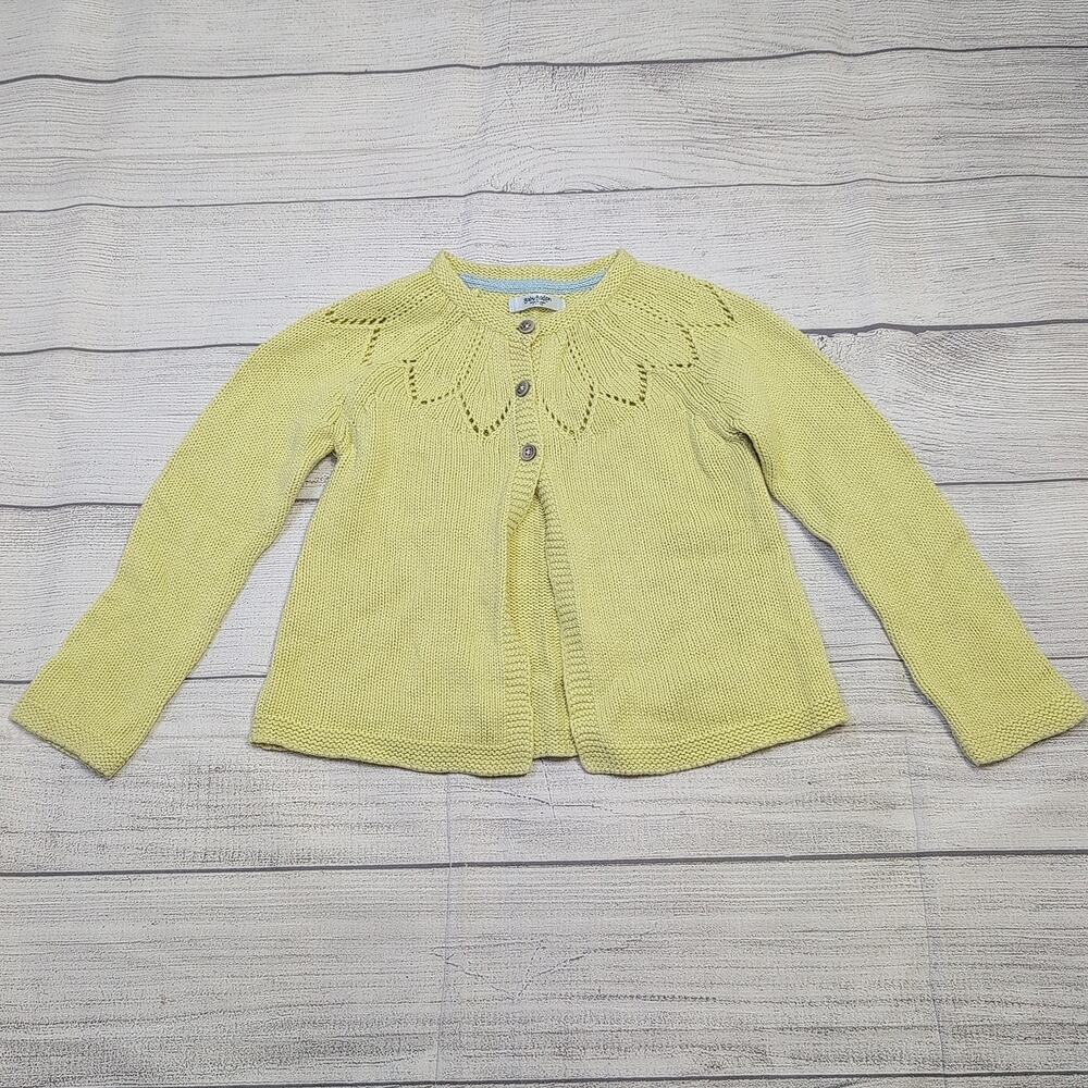 3/4 Baby Boden Yellow Cardigan